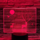 Szarvas a holdfényben 7 színű valósághű 3D led lámpa