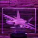Vadászrepülőgép 7 színű valósághű 3D led lámpa