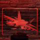 Vadászrepülőgép 7 színű valósághű 3D led lámpa