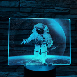 Űrsétaló Asztronauta 7 színű valósághű 3D led lámpa