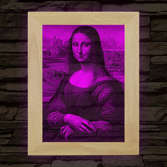 Mona Lisa – fakeretes, színváltós LED világítókép