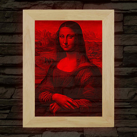 Mona Lisa – fakeretes, színváltós LED világítókép