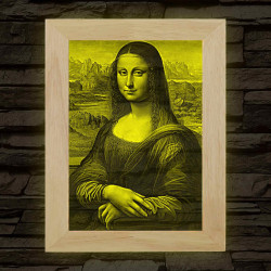 Mona Lisa – fakeretes, színváltós LED világítókép