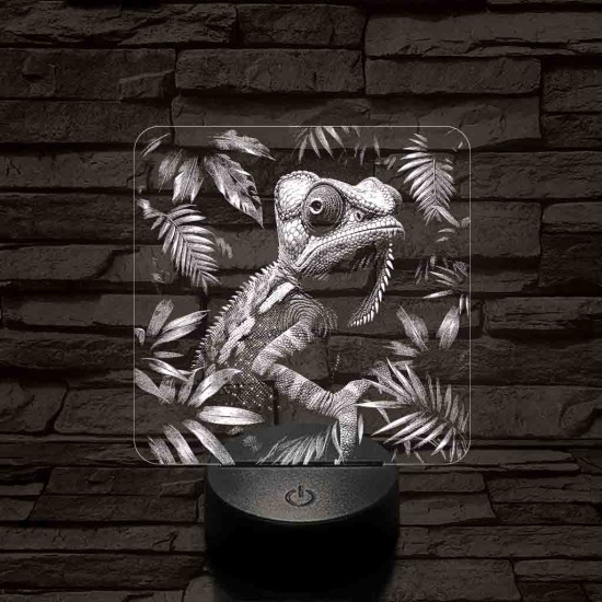 Kaméleon 7 színű valósághű 3D led lámpa