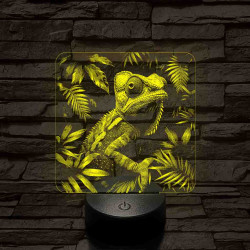 Kaméleon 7 színű valósághű 3D led lámpa