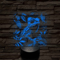 Kaméleon 7 színű valósághű 3D led lámpa