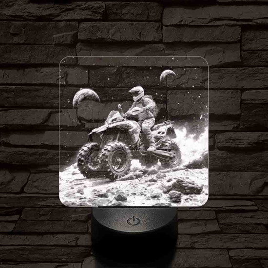 Galaktikus felfedező 7 színű valósághű 3D led lámpa