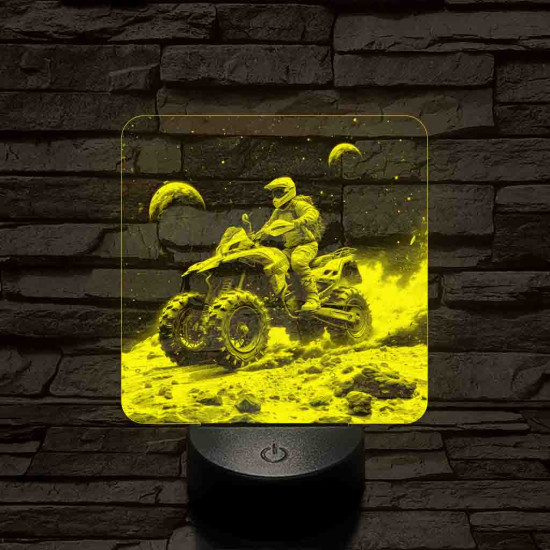 Galaktikus felfedező 7 színű valósághű 3D led lámpa