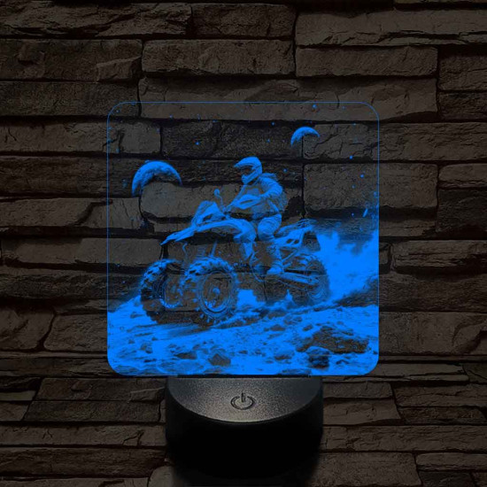 Galaktikus felfedező 7 színű valósághű 3D led lámpa