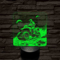 Galaktikus felfedező 7 színű valósághű 3D led lámpa