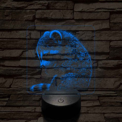 Virágzó mosómedve 7 színű valósághű 3D led lámpa