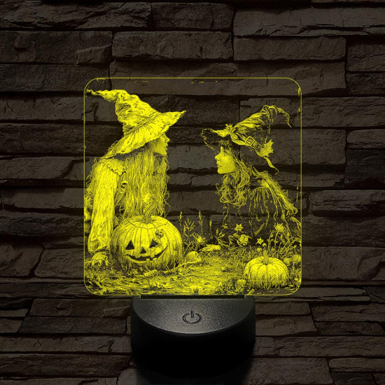 Kis boszik találkozója 7 színű valósághű 3D led lámpa