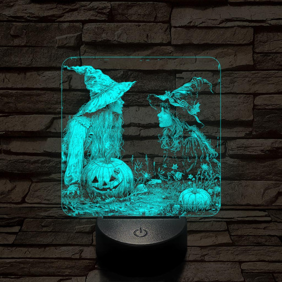 Kis boszik találkozója 7 színű valósághű 3D led lámpa