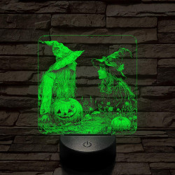 Kis boszik találkozója 7 színű valósághű 3D led lámpa