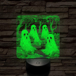 Az erdő szellemei 7 színű valósághű 3D led lámpa