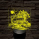 Kísértet rom 7 színű valósághű 3D led lámpa