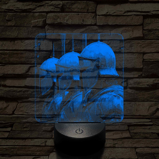 Páncélok 7 színű, valósághűen gravírozott 3D led lámpa