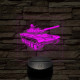 Tank T-72 7 színű, valósághűen gravírozott 3D led lámpa