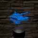 Tank T-72 7 színű, valósághűen gravírozott 3D led lámpa