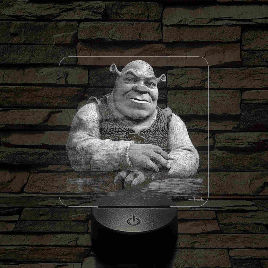  Az ogre 7 színű részletgazdag 3D led lámpa