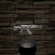 AK-12 7 színű valósághű 3D led lámpa