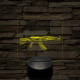 AK-12 7 színű valósághű 3D led lámpa