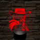 Cowboy az arcodba lő 7 színű valósághű 3D led lámpa