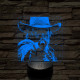 Cowboy az arcodba lő 7 színű valósághű 3D led lámpa