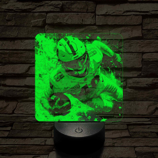 Rugby-s 7 színű valósághű 3D led lámpa