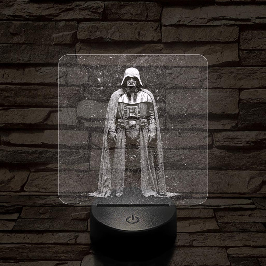 Vader Nagyúr 7 színű valósághű 3D led lámpa