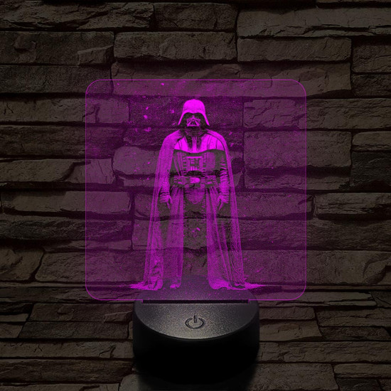 Vader Nagyúr 7 színű valósághű 3D led lámpa