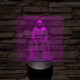 Vader Nagyúr 7 színű valósághű 3D led lámpa