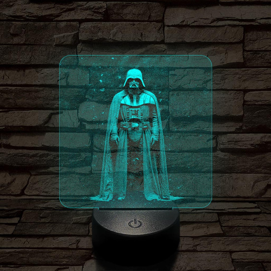 Vader Nagyúr 7 színű valósághű 3D led lámpa