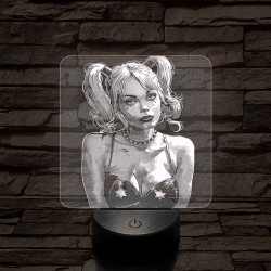 Harley 7 színű valósághű 3D led lámpa