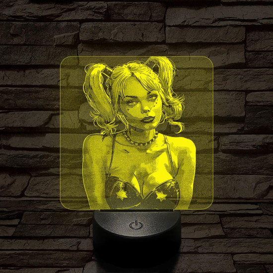 Harley 7 színű valósághű 3D led lámpa