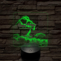 Oroszlán a szavannák királya 7 színű valósághű 3D led lámpa