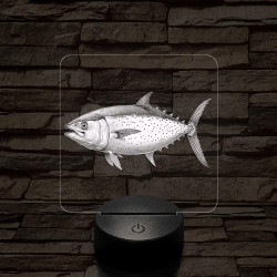 Tonhal 7 színű valósághű 3D led lámpa