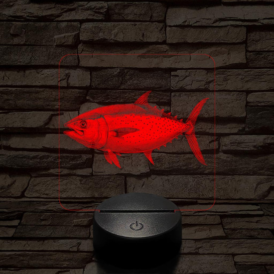 Tonhal 7 színű valósághű 3D led lámpa