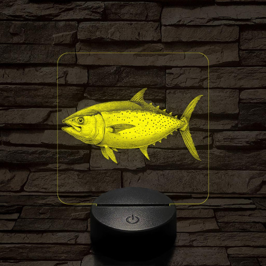 Tonhal 7 színű valósághű 3D led lámpa