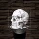 Az idő koponyája 7 színű valósághű 3D led lámpa