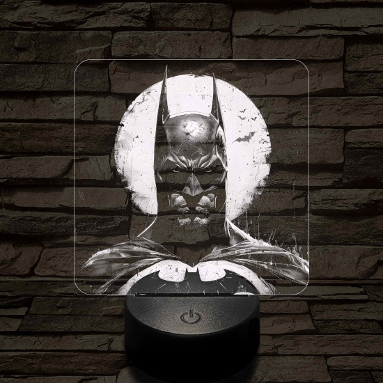 Batman a 7 színű valósághű 3D led lámpa