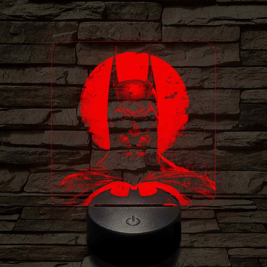 Batman a 7 színű valósághű 3D led lámpa