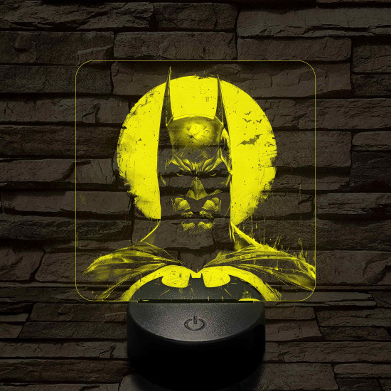 Batman a 7 színű valósághű 3D led lámpa