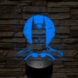 Batman a 7 színű valósághű 3D led lámpa