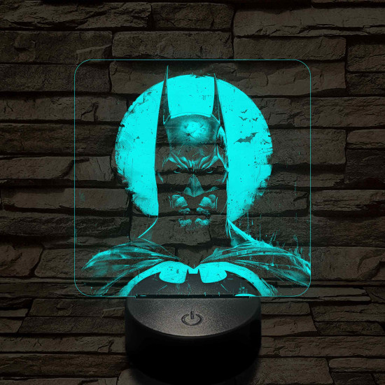 Batman a 7 színű valósághű 3D led lámpa