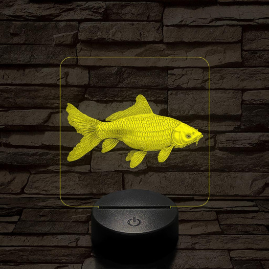 Ponty hal 7 színű valósághű 3D led lámpa