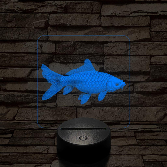 Ponty hal 7 színű valósághű 3D led lámpa