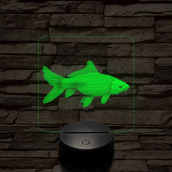 Ponty hal 7 színű valósághű 3D led lámpa