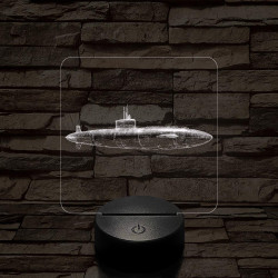 Harci tengerlatjáró 7 színű valósághű 3D led lámpa