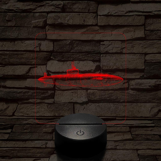 Harci tengerlatjáró 7 színű valósághű 3D led lámpa